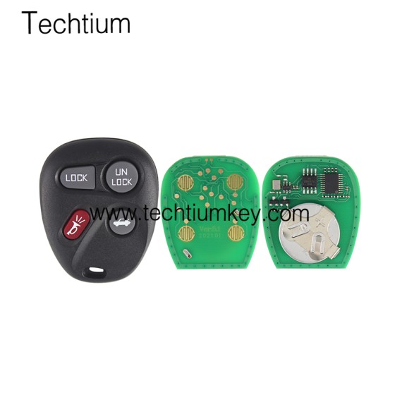 315Mhz FCC:LHJ011 4 button remote key for Cadillac